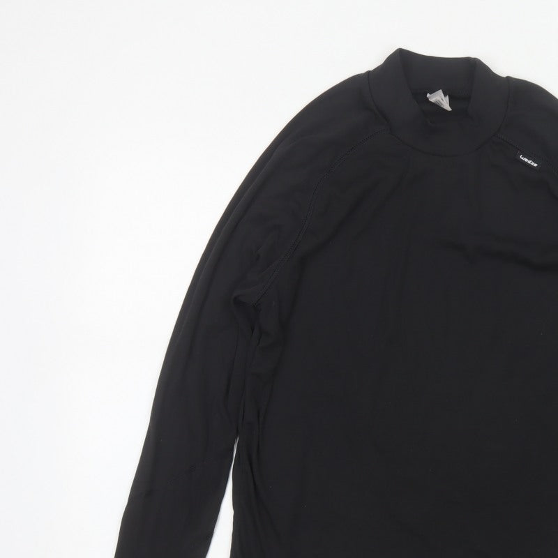 Wedze Women’s Black M Thermal Long Sleeve Ski Base Layer Top