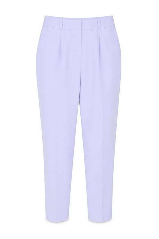 New Look Women Purple UK 10 High Rise Tapered Tailored Trousers