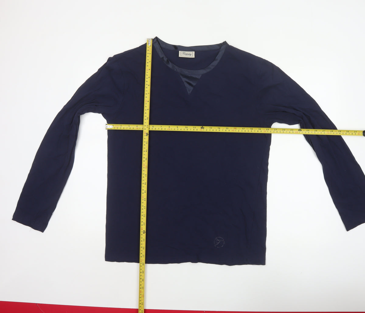 Temperley London Women Blue M Basic Cotton Long Sleeve Blouse