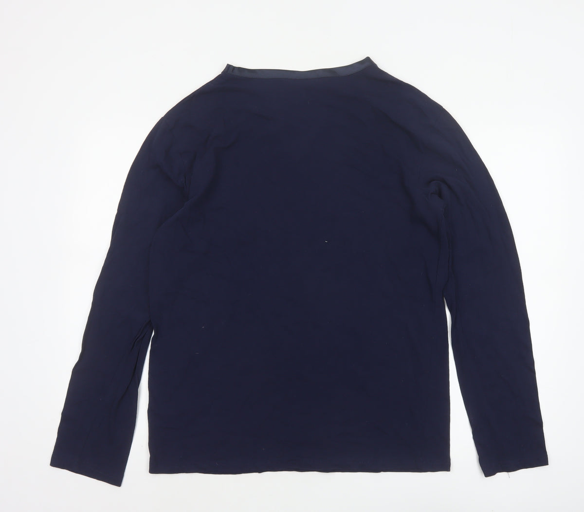 Temperley London Women Blue M Basic Cotton Long Sleeve Blouse