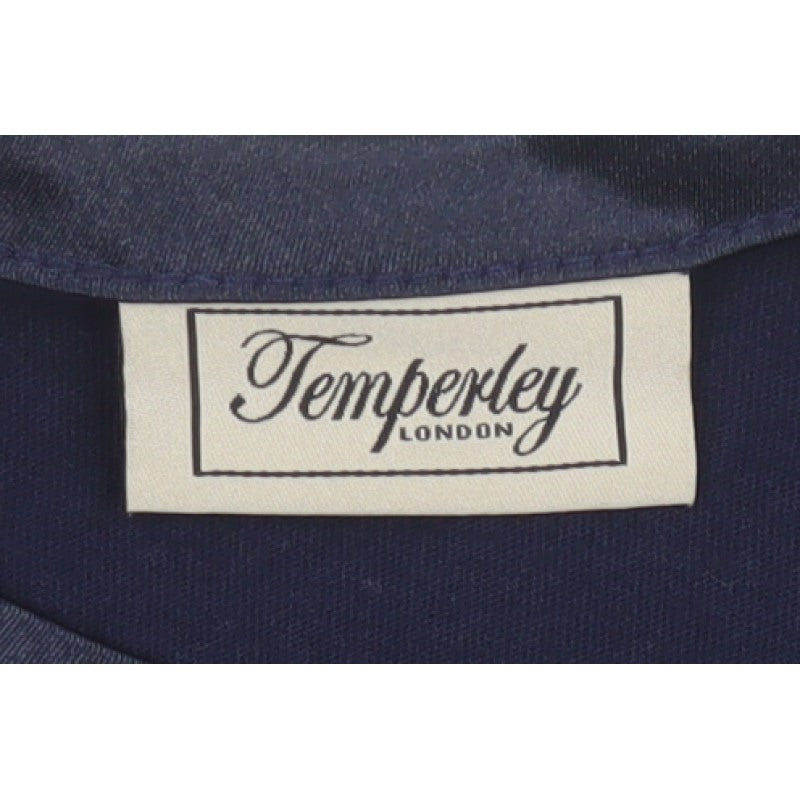 Temperley London Women Blue M Basic Cotton Long Sleeve Blouse