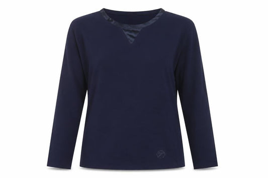 Temperley London Women Blue M Basic Cotton Long Sleeve Blouse