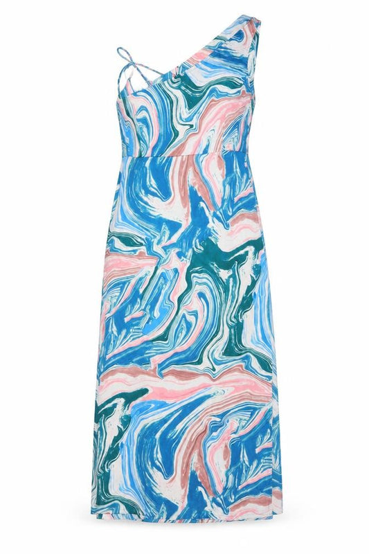 Quiz Women’s Multicoloured UK 16 One Shoulder Maxi Party Dress