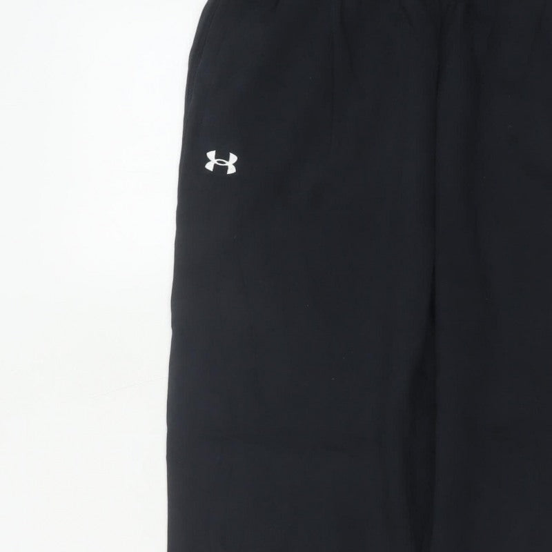 Under Armour Men's Black S Jogger Sweatpants Cotton Blend Logo