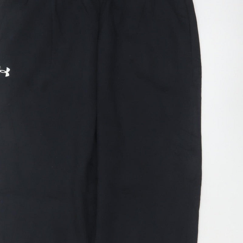 Under Armour Men's Black S Jogger Sweatpants Cotton Blend Logo