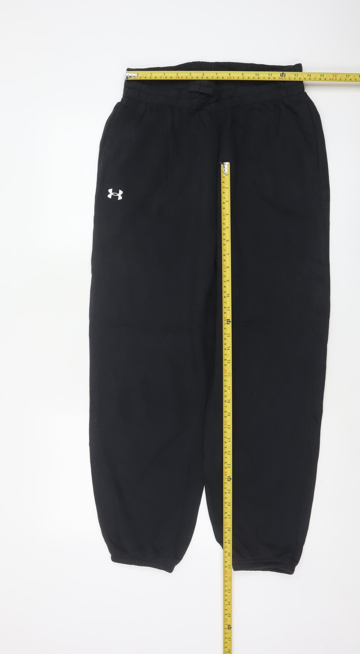 Under Armour Men's Black S Jogger Sweatpants Cotton Blend Logo