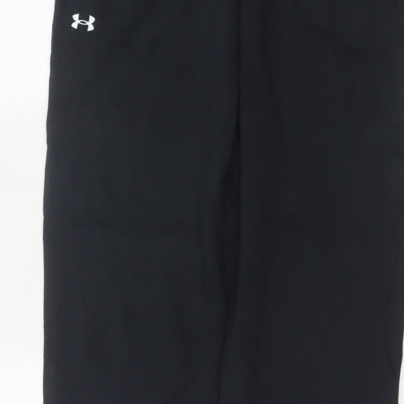 Under Armour Men's Black S Jogger Sweatpants Cotton Blend Logo