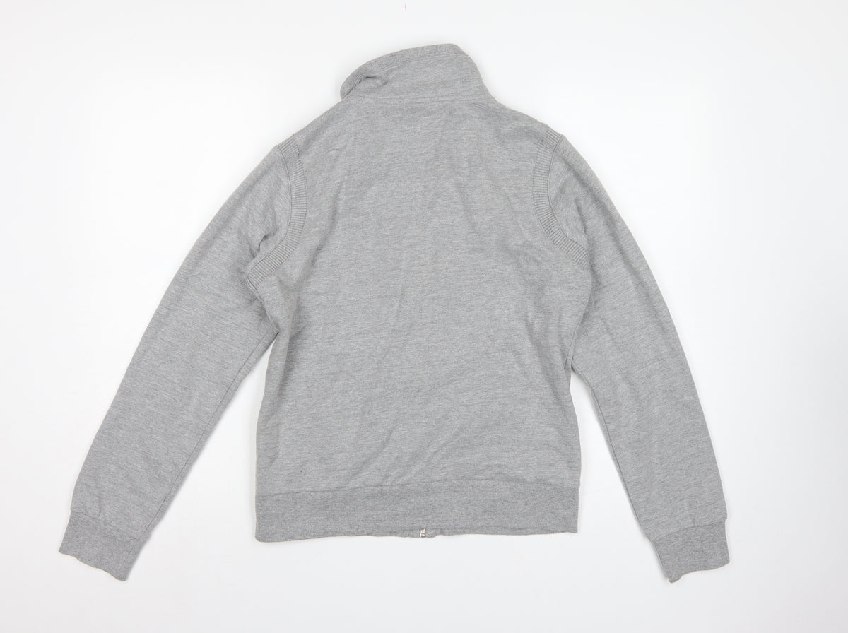 uright Women’s Grey Full Zip High Neck Sweatshirt Size L