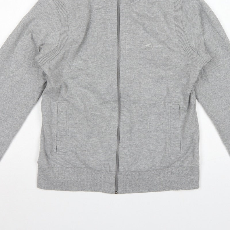 uright Women’s Grey Full Zip High Neck Sweatshirt Size L