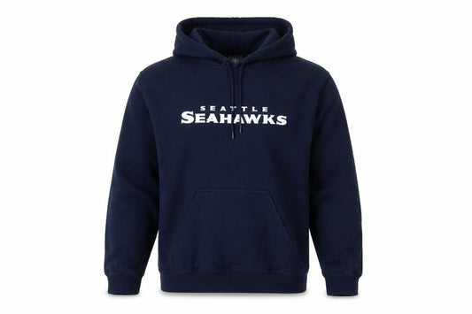 NFL Team Apparel Men’s Blue S Seattle Seahawks Pullover Hoodie
