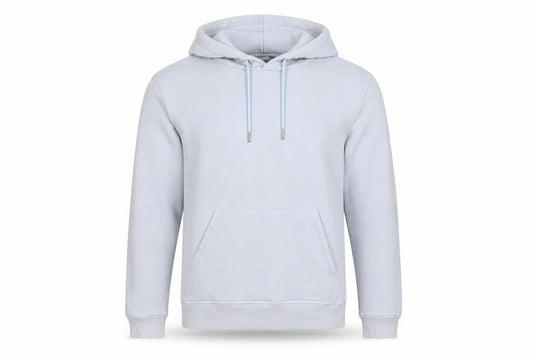 Next Men’s Pale Blue L Pullover Hoodie Cotton Blend Kangaroo Pocket