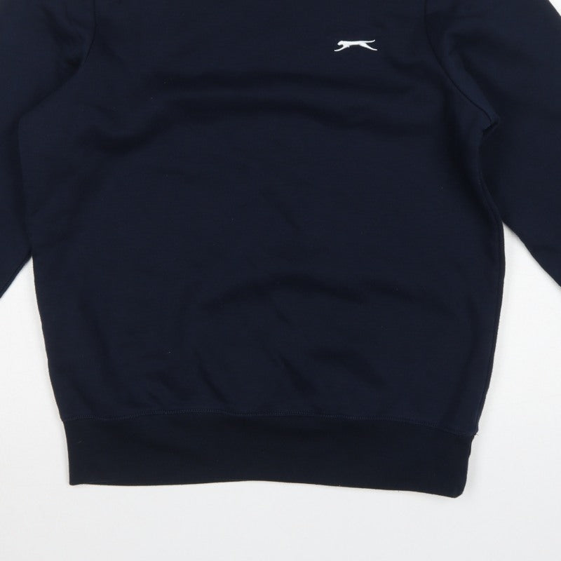 Slazenger Men’s Blue S Crew Neck Logo Pullover Sweatshirt