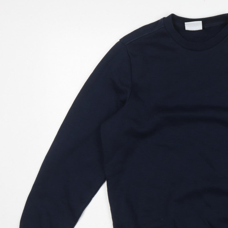 Slazenger Men’s Blue S Crew Neck Logo Pullover Sweatshirt