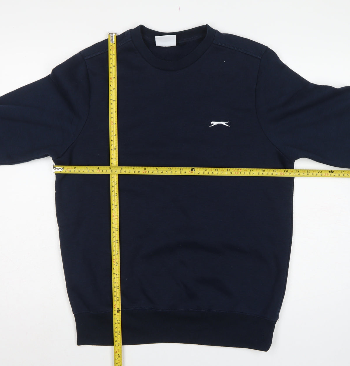 Slazenger Men’s Blue S Crew Neck Logo Pullover Sweatshirt