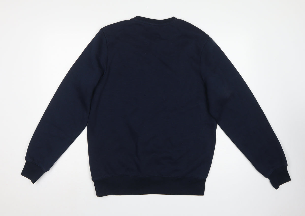 Slazenger Men’s Blue S Crew Neck Logo Pullover Sweatshirt
