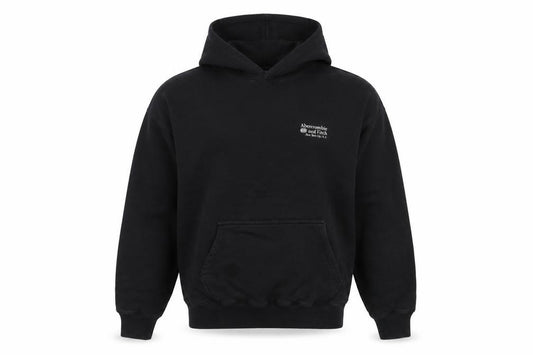 Abercrombie & Fitch Men's Black S Logo Pullover Hoodie