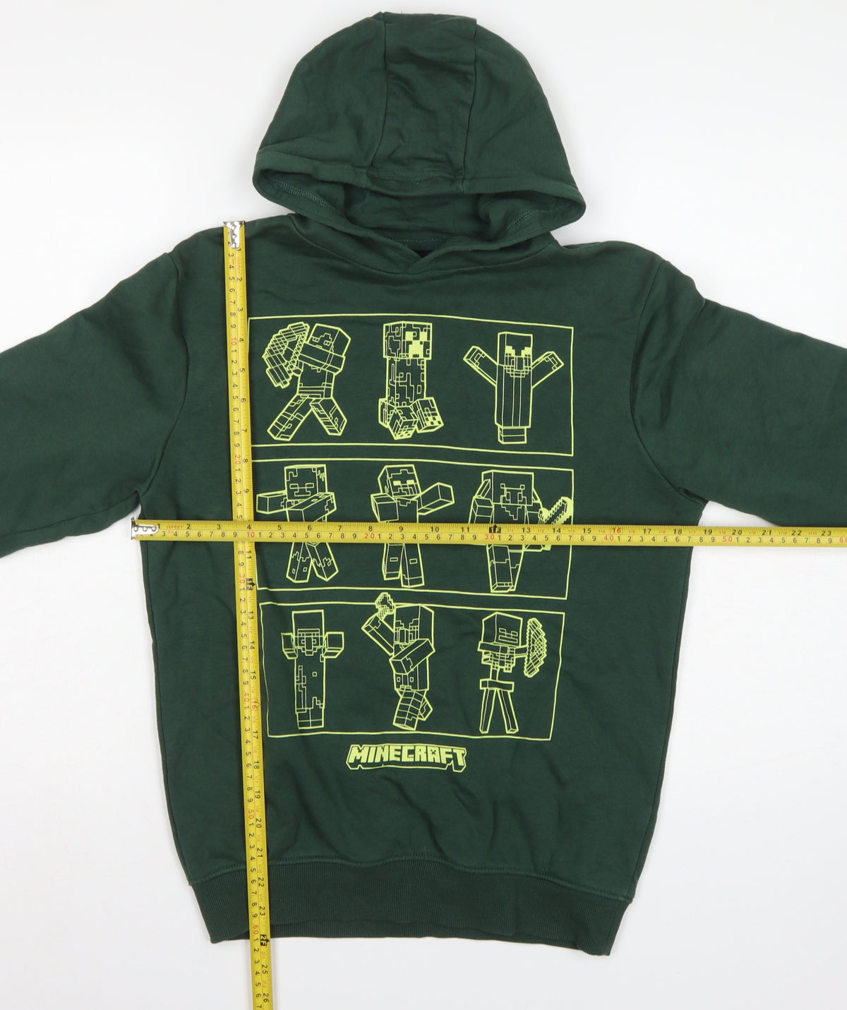 George Boys Green Minecraft Graphic Pullover Hoodie 11-12 Years