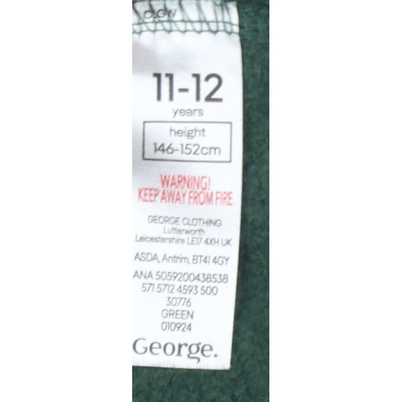 George Boys Green Minecraft Graphic Pullover Hoodie 11-12 Years