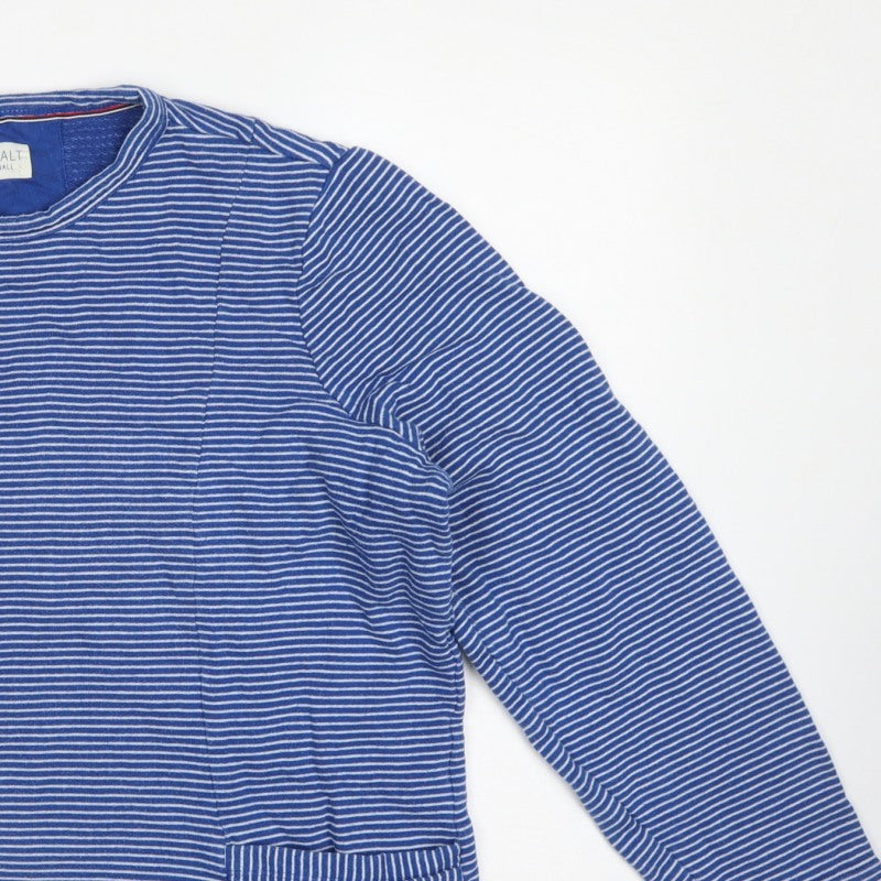 Seasalt Cornwall Women’s Blue Striped Size 20 Pinpoint Pullover Sweatshirt