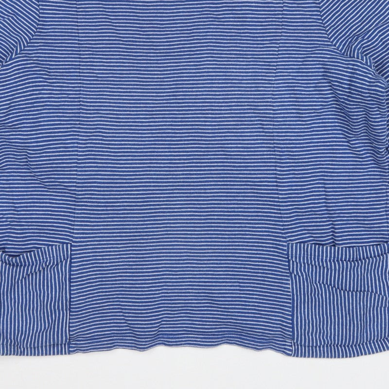 Seasalt Cornwall Women’s Blue Striped Size 20 Pinpoint Pullover Sweatshirt