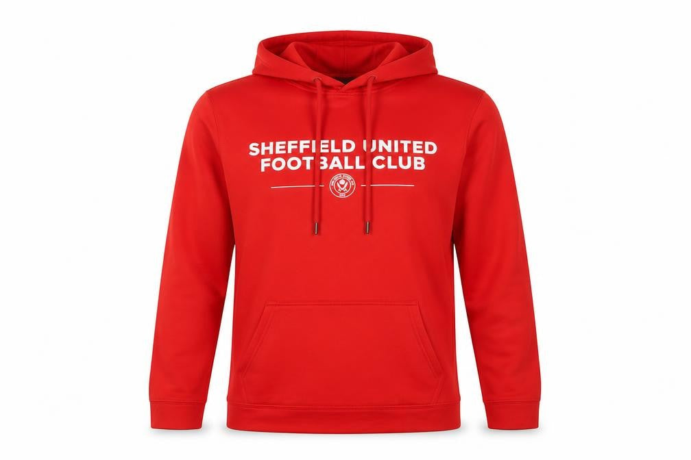 Sheffield United Men’s Red Small Pullover Football Hoodie