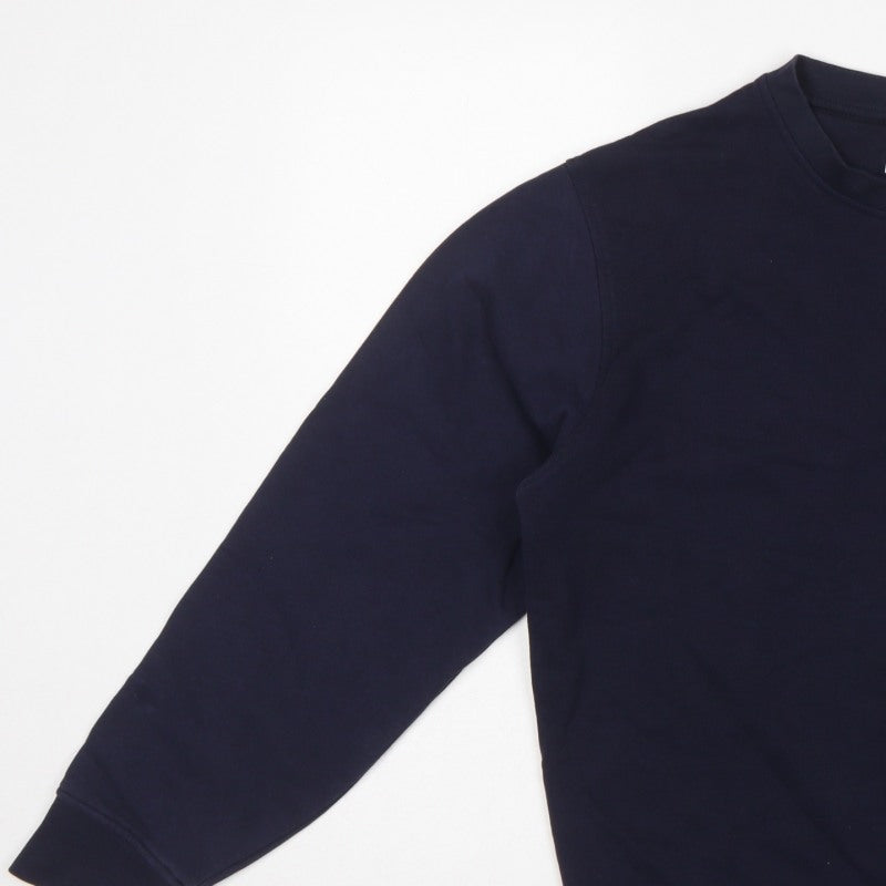 HXC x John Lewis Men’s Blue Small Graphic Print Crew Neck Sweatshirt