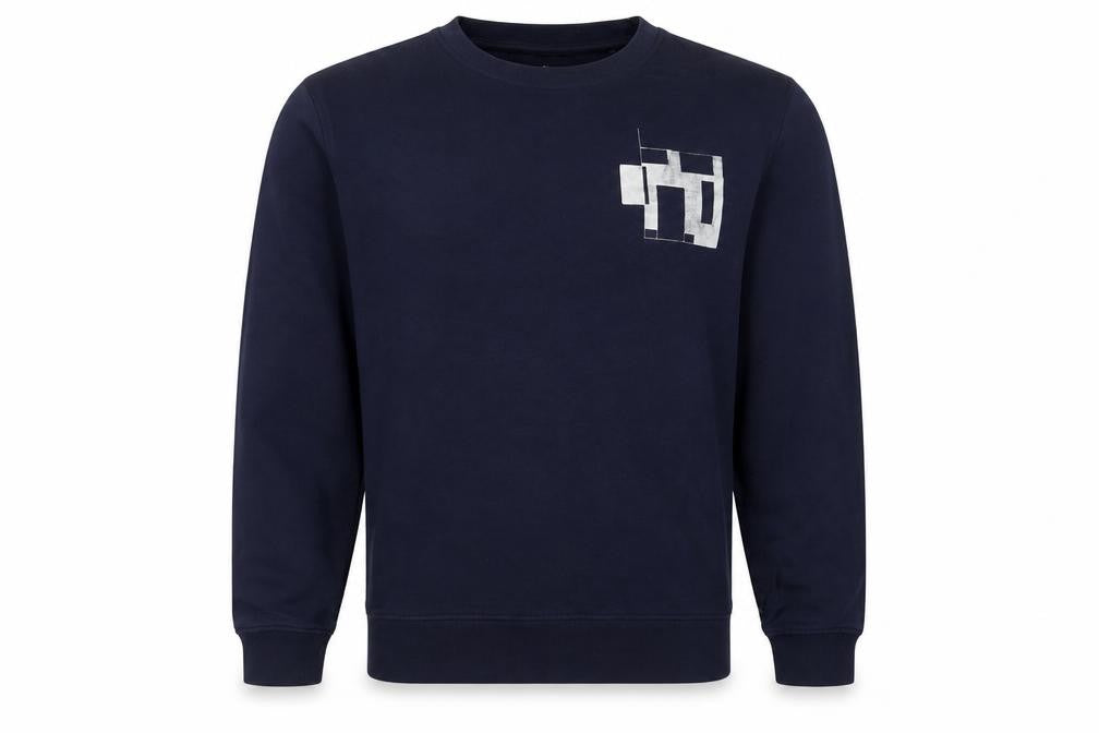 HXC x John Lewis Men’s Blue Small Graphic Print Crew Neck Sweatshirt