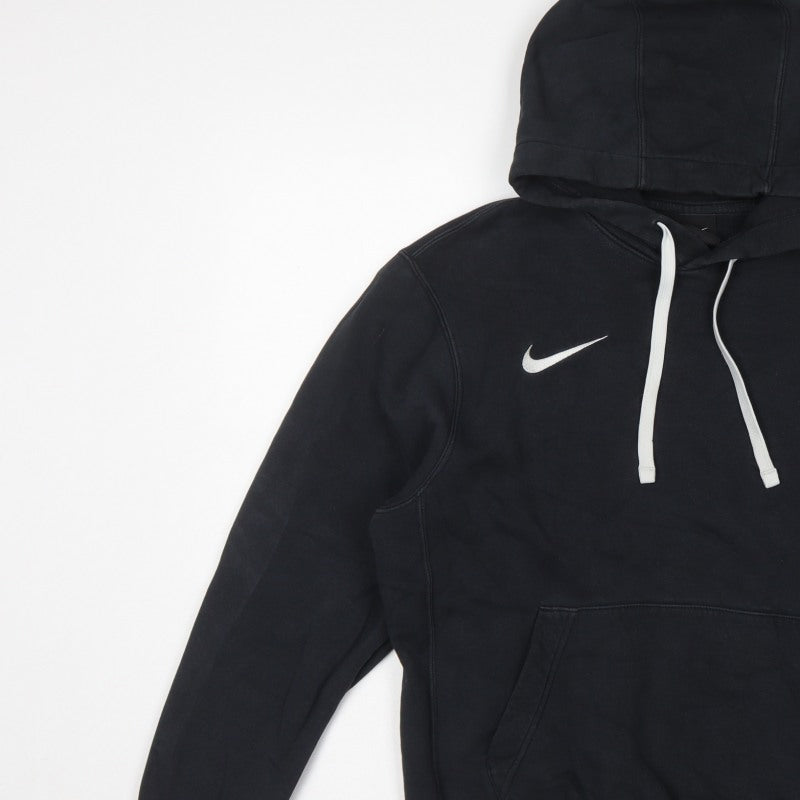 Nike Men's Black Small Pullover Hoodie Swoosh Logo Kangaroo Pocket