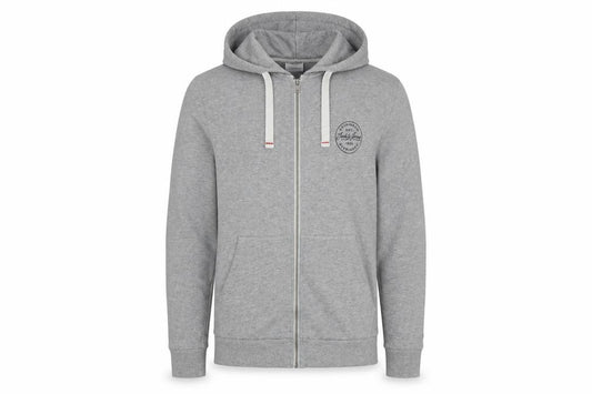 Jack & Jones Mens Grey S Full Zip Hooded Logo Hoodie