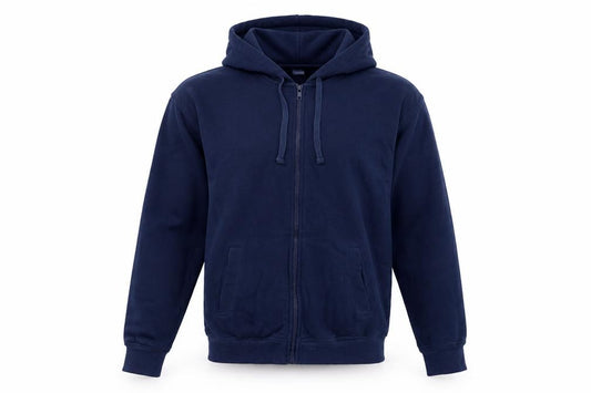 H&M Men’s Blue M Relaxed Fit Full Zip Hooded Hoodie
