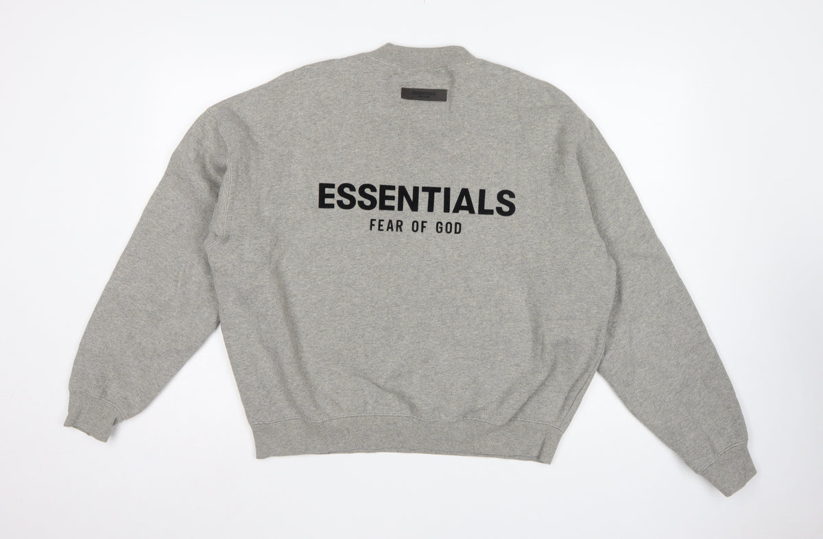 Essentials Fear of God Men’s Grey S Oversized Logo Sweatshirt
