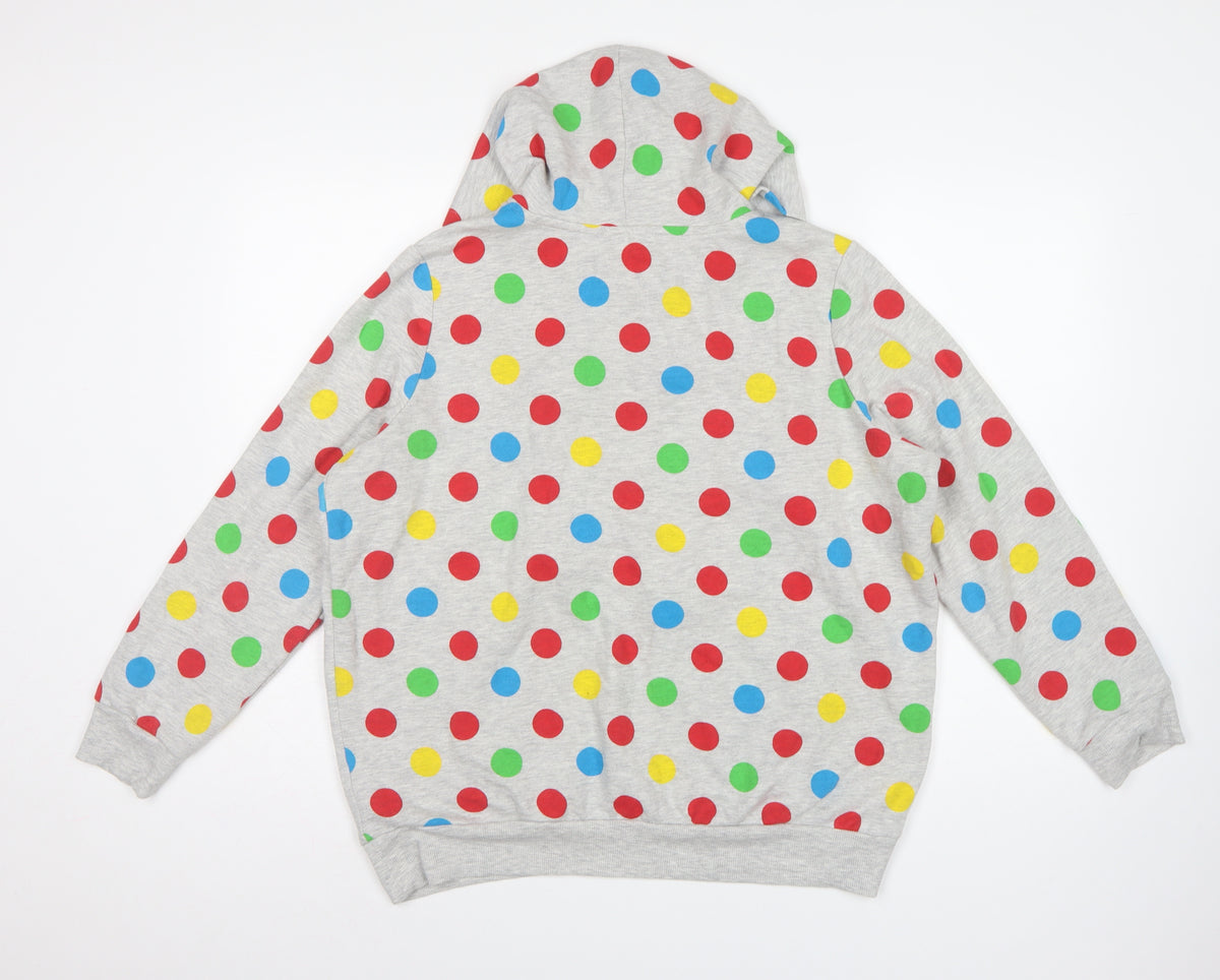 George Teens Grey Multicoloured Polka Dot Pudsey Hoodie L