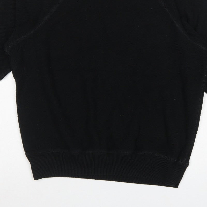 Arket Women Black M Pullover Crew Neck Raglan Sweatshirt