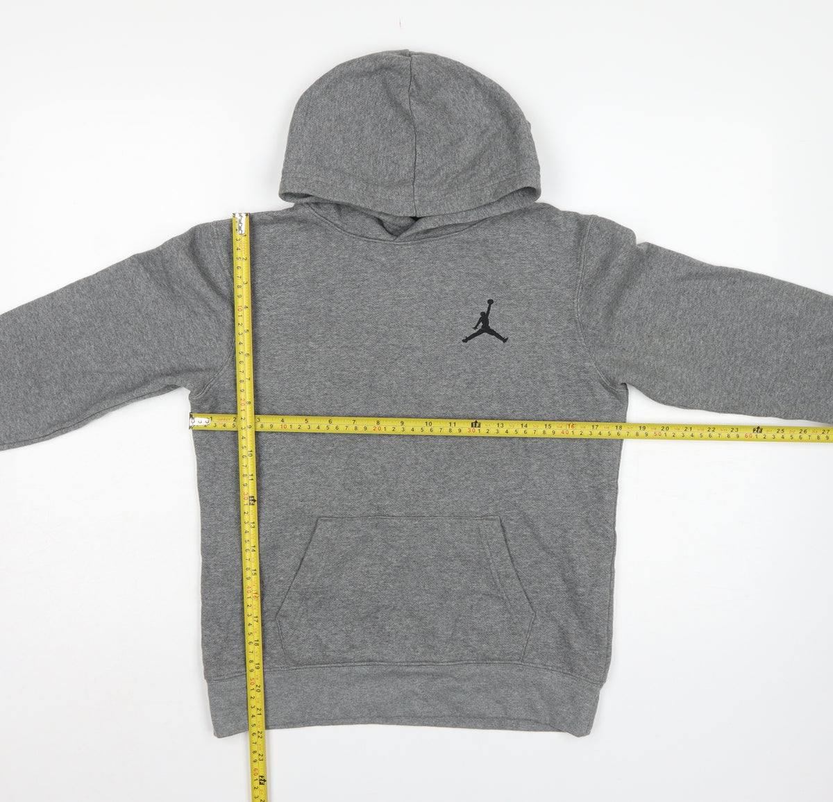 Jordan Boys Grey Pullover Hoodie 12-13 Years Logo Fleece