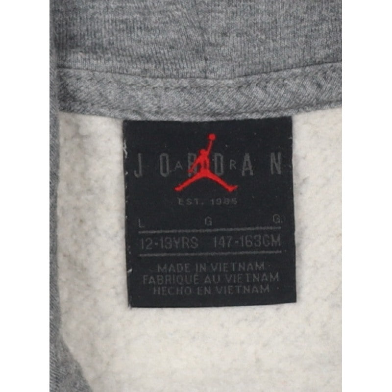 Jordan Boys Grey Pullover Hoodie 12-13 Years Logo Fleece