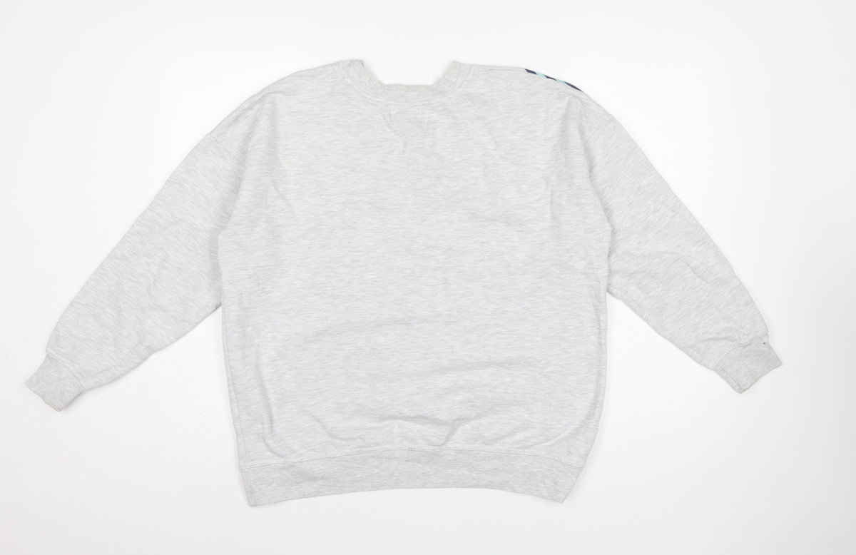 Next Women’s Grey UK 14 87 Graphic Print Pullover Sweatshirt