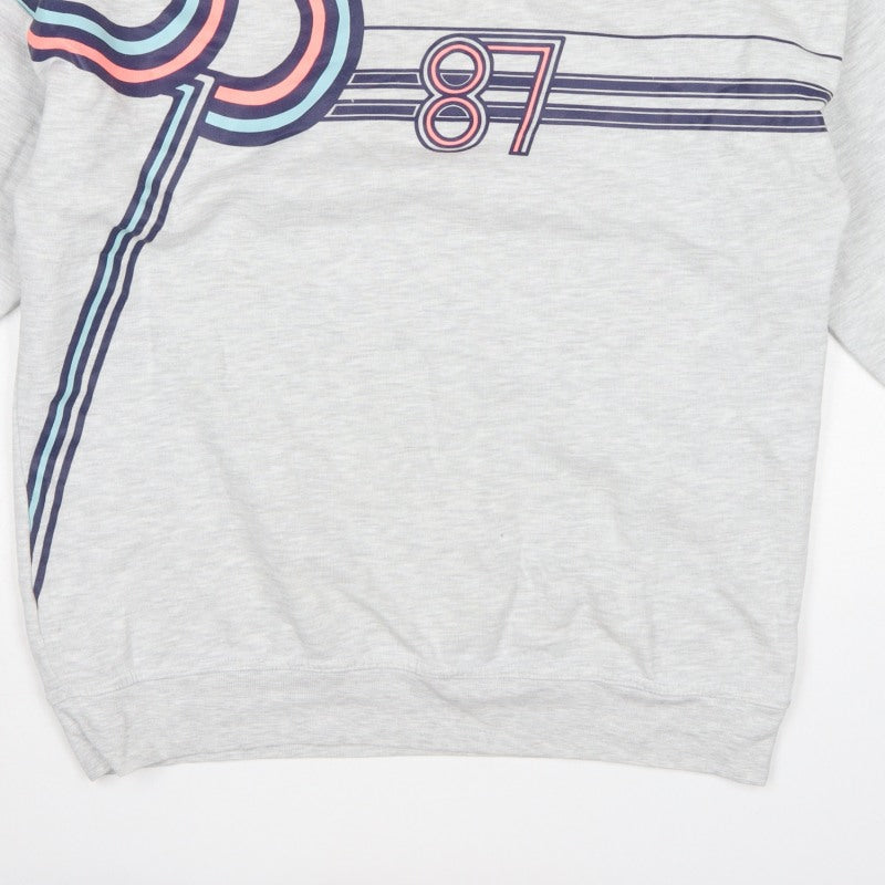 Next Women’s Grey UK 14 87 Graphic Print Pullover Sweatshirt