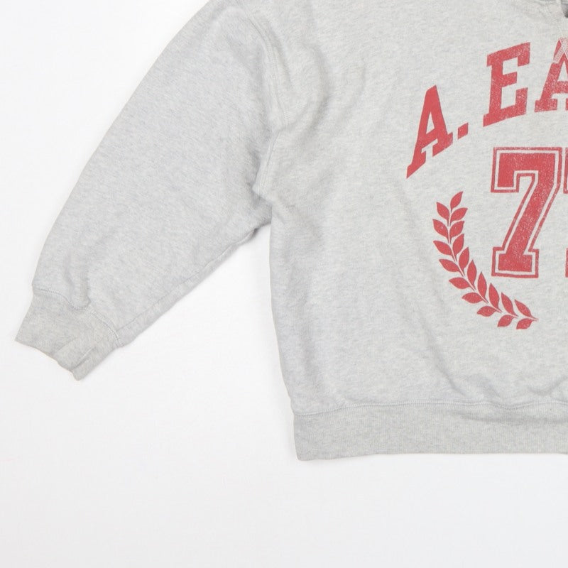American Eagle Women’s Grey L Pullover Sweatshirt College Graphic