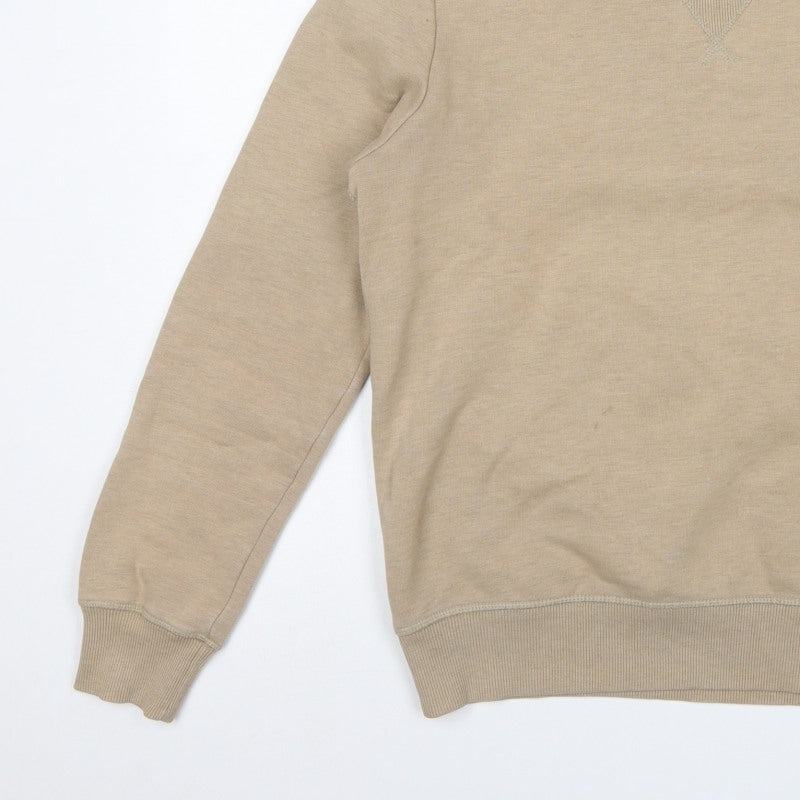 Superdry Men’s Beige L Logo Crew Neck Pullover Sweatshirt