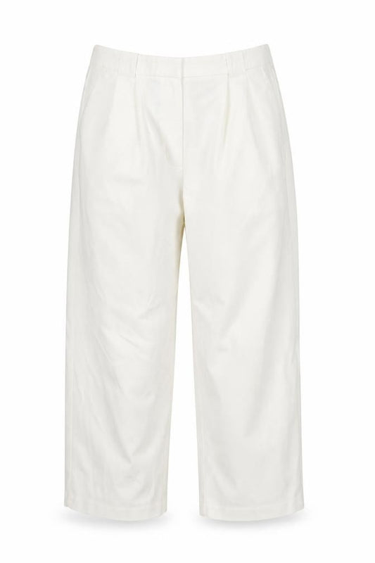 M&S Womens Ivory Size 16 Short Tailored Pleated Work Trousers
