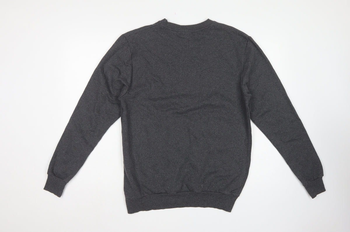 Fortnite Teens Grey Logo Graphic Crew Neck Pullover Sweatshirt L
