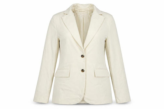 Marks and Spencer Women Ivory UK 6 Tailored 2 Button Blazer Jacket