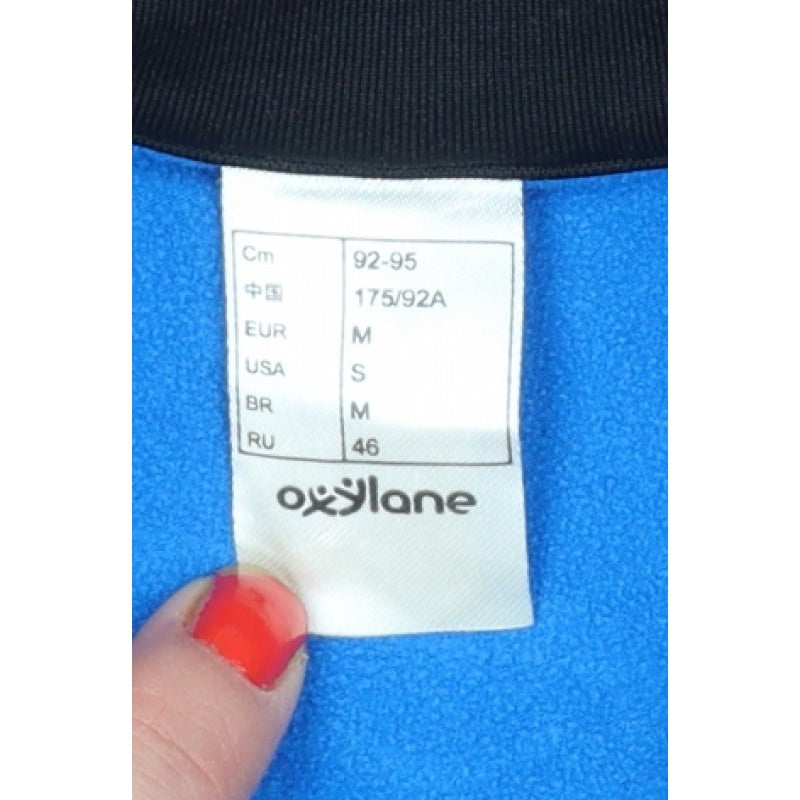 Kalenji Men’s Blue Black M 1/4 Zip Running Sweatshirt Reflective