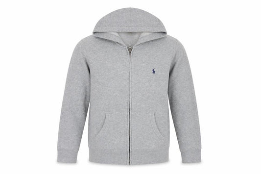 Polo Ralph Lauren Boys Grey Full Zip Hoodie M 10-12 Years Logo