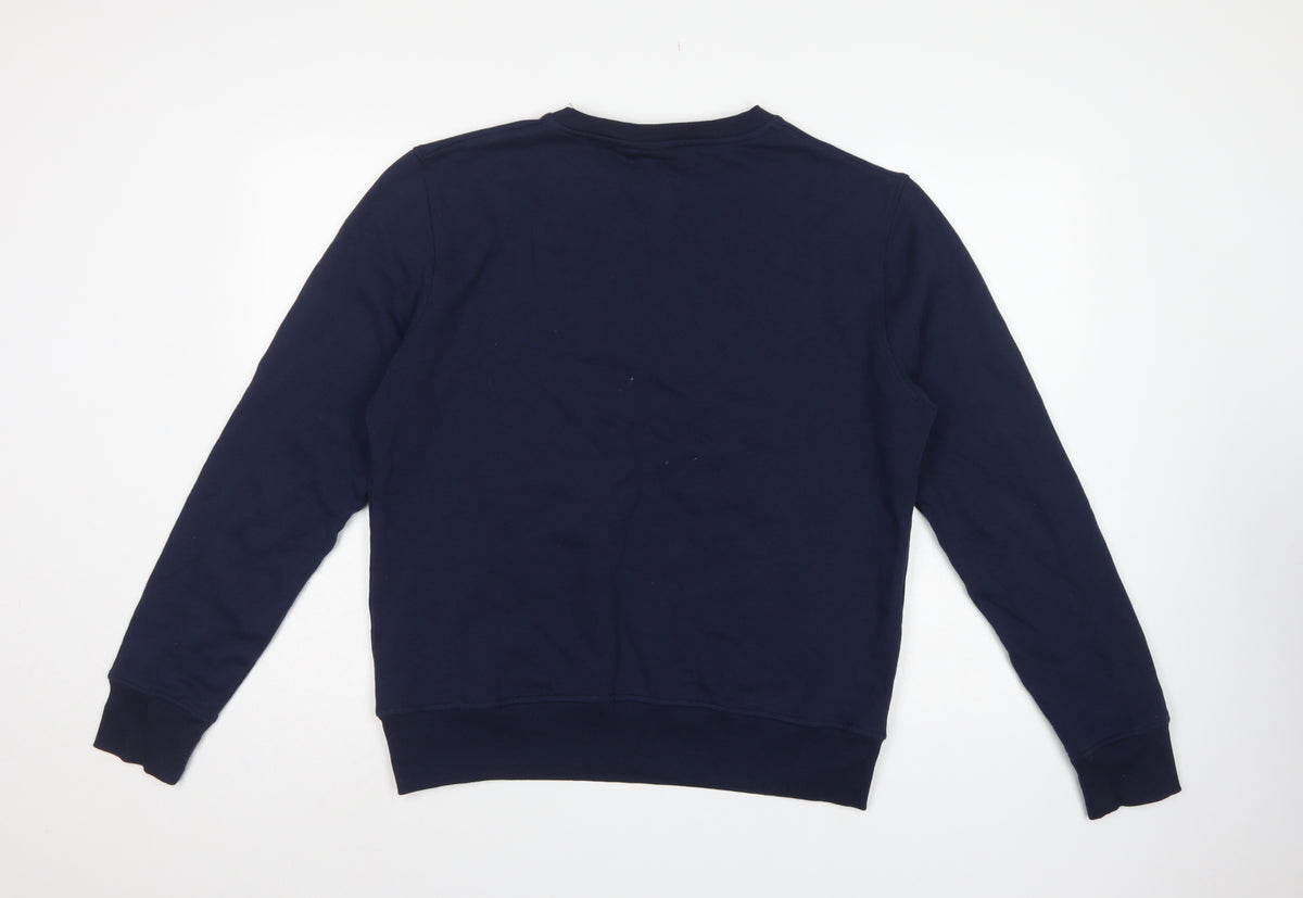 Cedar Wood State Men’s Blue L Elf Christmas Graphic Pullover Sweatshirt