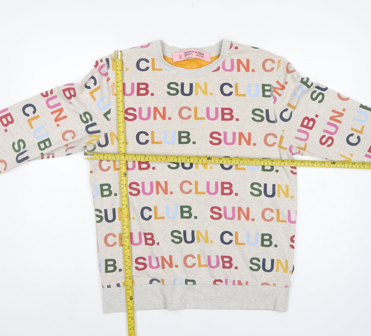 Scotch & Soda Teens Grey Multicoloured Sun Club Print Sweatshirt M