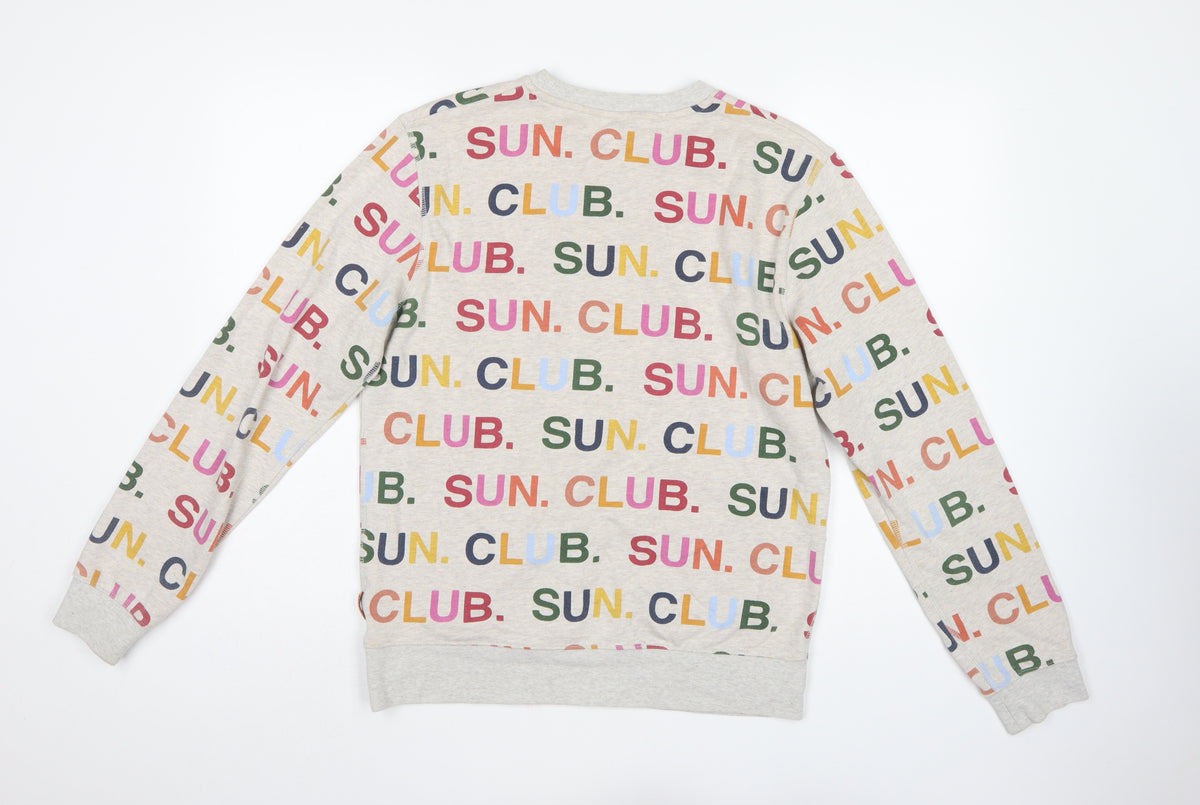 Scotch & Soda Teens Grey Multicoloured Sun Club Print Sweatshirt M