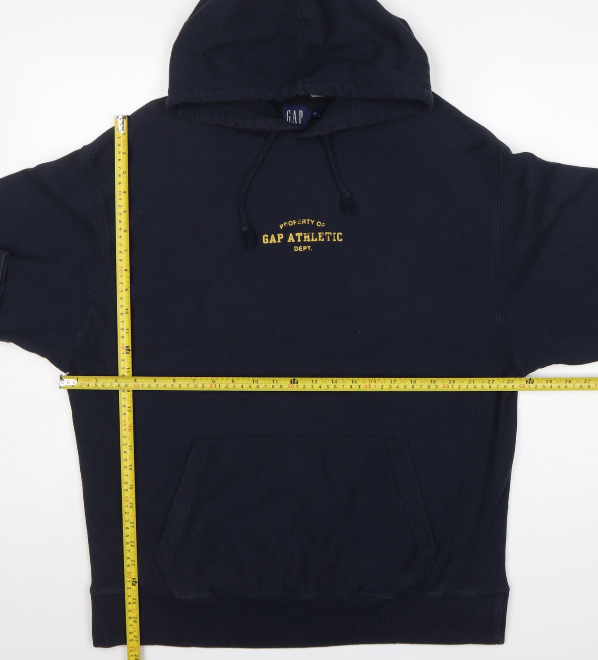 GAP Men’s Blue S Pullover Hoodie Gap Athletic Logo Fleece