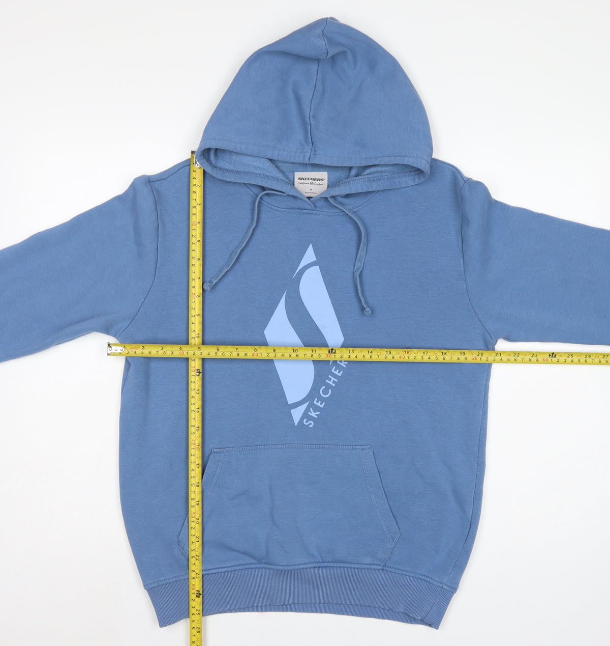 Skechers Men’s Blue M Pullover Hoodie Logo Graphic Pocket