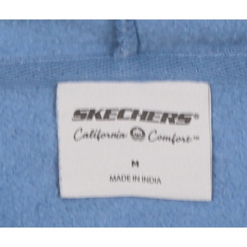 Skechers Men’s Blue M Pullover Hoodie Logo Graphic Pocket